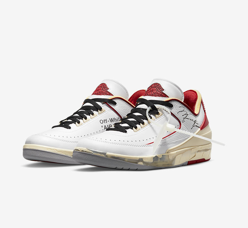 Off-White x Nike Jordan 2 Low “White Red” - Images | Sneaktorious