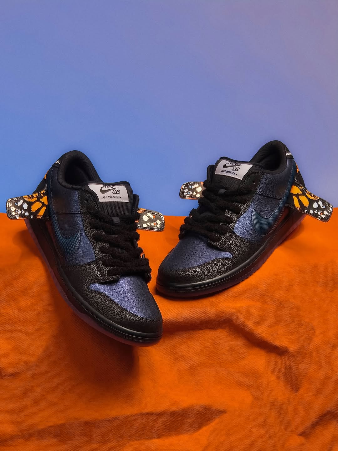 Bluetile Nike SB Dunk Low Monarch Butterfly