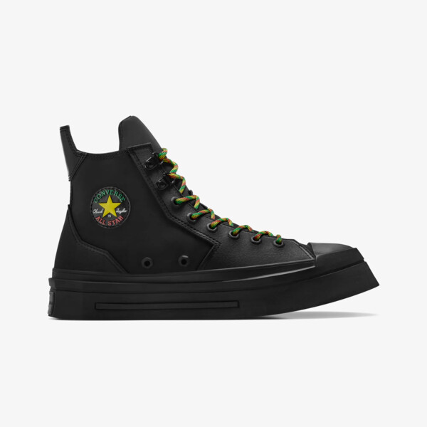 Daily Paper x Converse Chuck High 70 De Luxe Squared "Black" (A12140C-001) Release Date