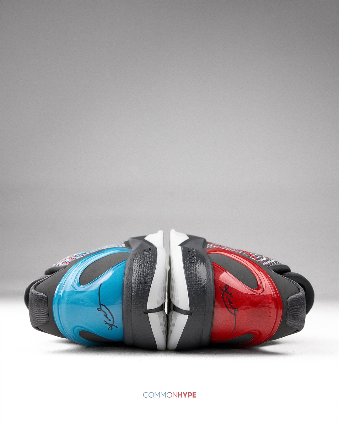 Nike Kobe 6 Protro 3D Hollywood 2026 sneaker with 3D lenticular upper and red/blue mismatched Swooshes