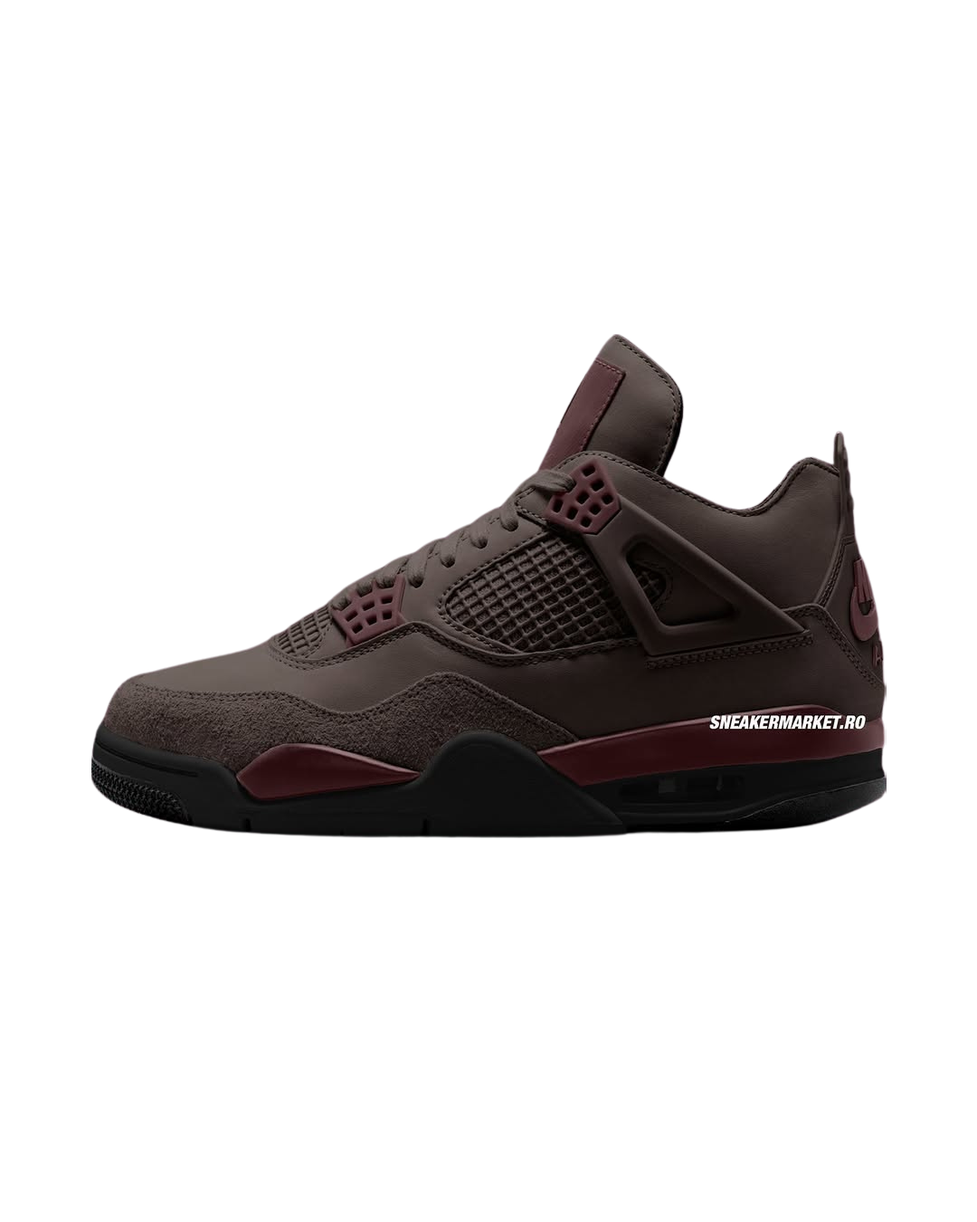 A Ma Maniere x Air Jordan 4 “Dark Mocha” A Ma Maniere x Air Jordan 4 “Dark Mocha” side view mock up