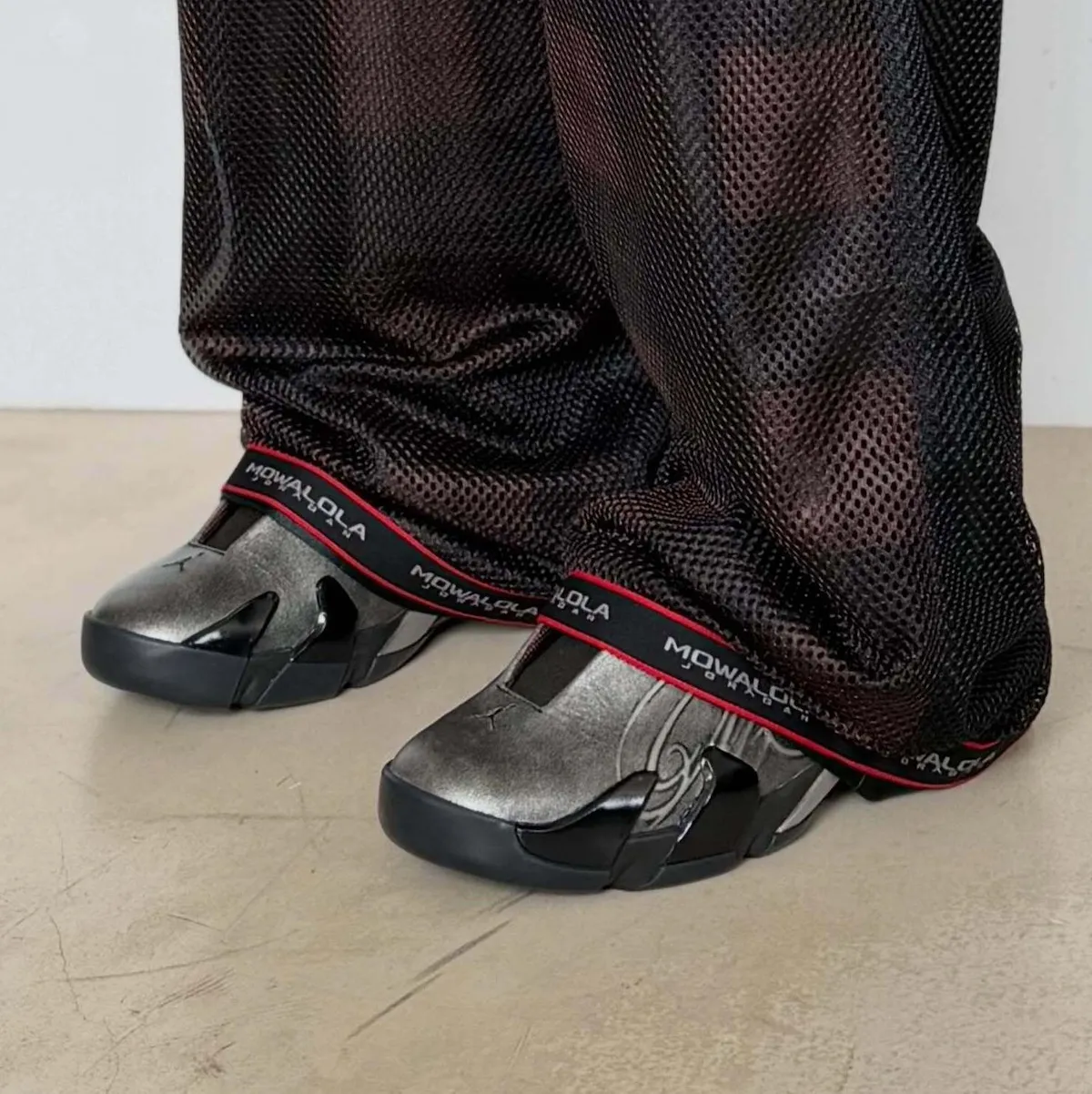 Mowalola Air Jordan 14 Mule Burnt Red