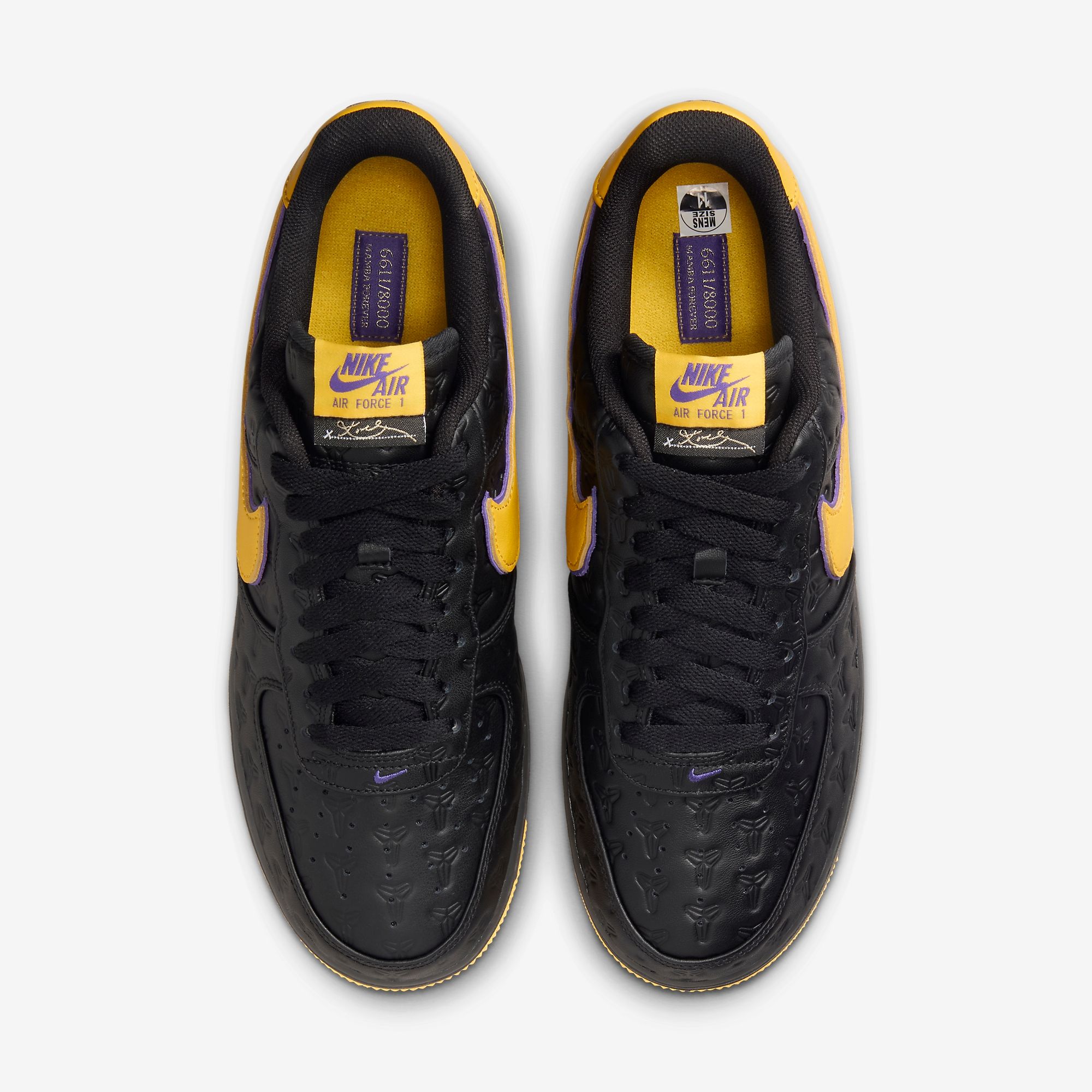 Kobe Bryant x Nike Air Force 1 Low "Lakers Away" Official Images Kobe Bryant x Nike Air Force 1 Low "Lakers Away" Official Images