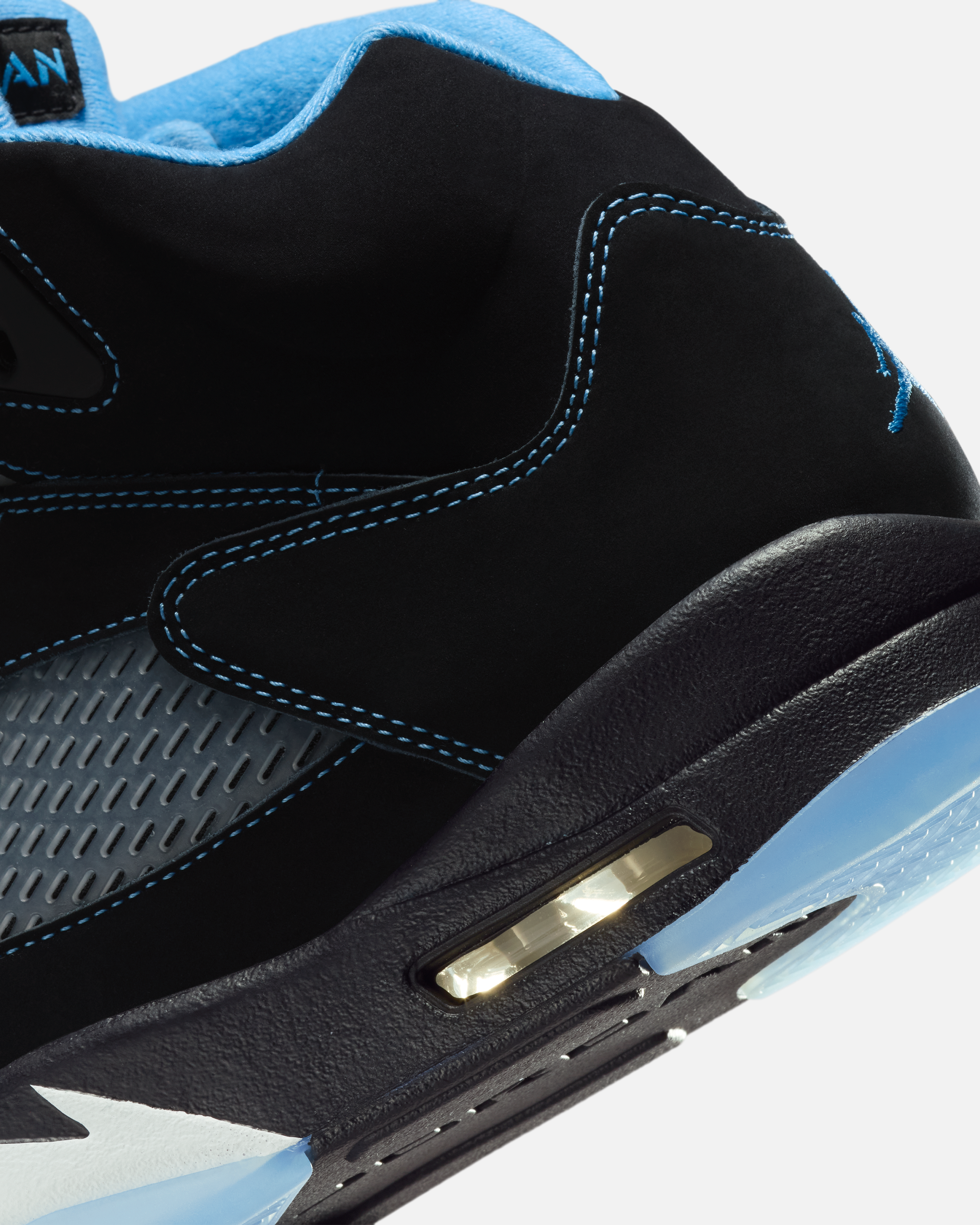 Air Jordan 5 "Black University Blue" side view