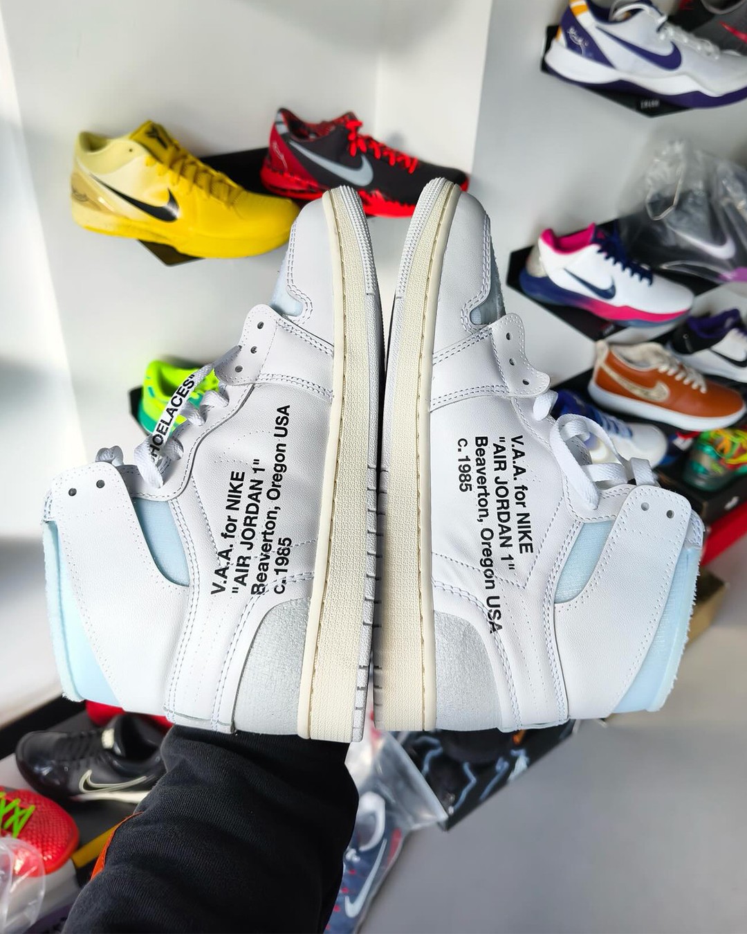 Off-White x Air Jordan 1 High Alaska side view