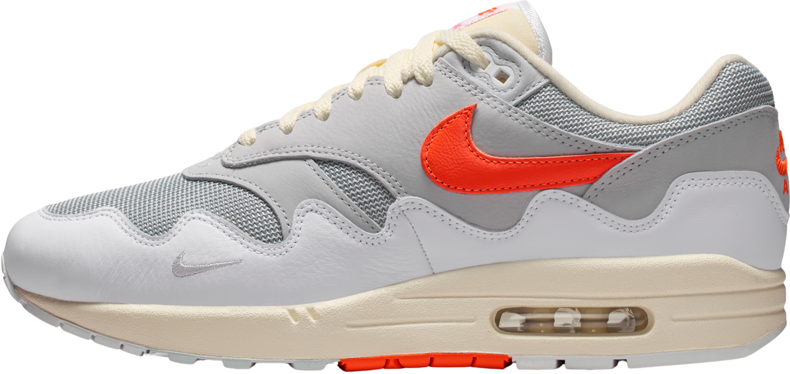 Patta x Nike Air Max 1 "White Hyper Crimson"