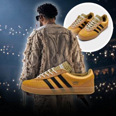 Bad Bunny x adidas Gazelle Indoor “Solar Gold” Gets Official Look