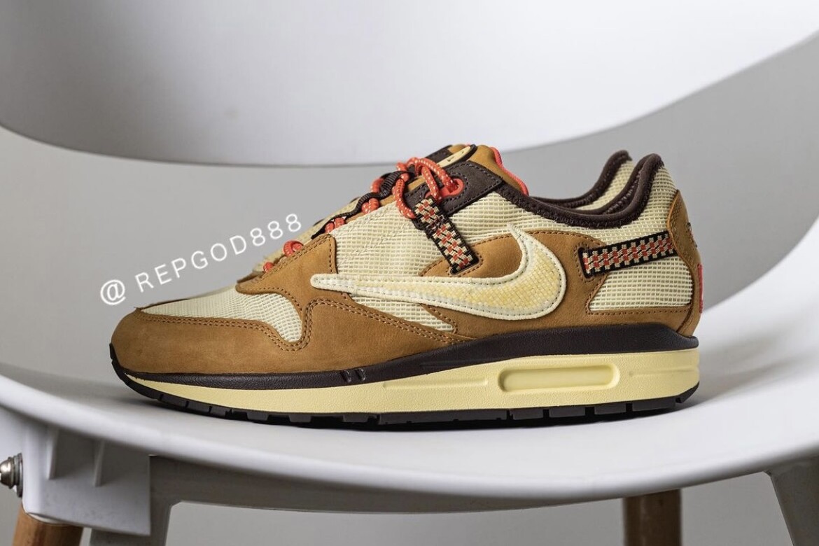 Travis Scott x Nike AM1 "Wheat" - Detailed Look Travis Scott x Nike AM1 "Wheat" - Detailed Look