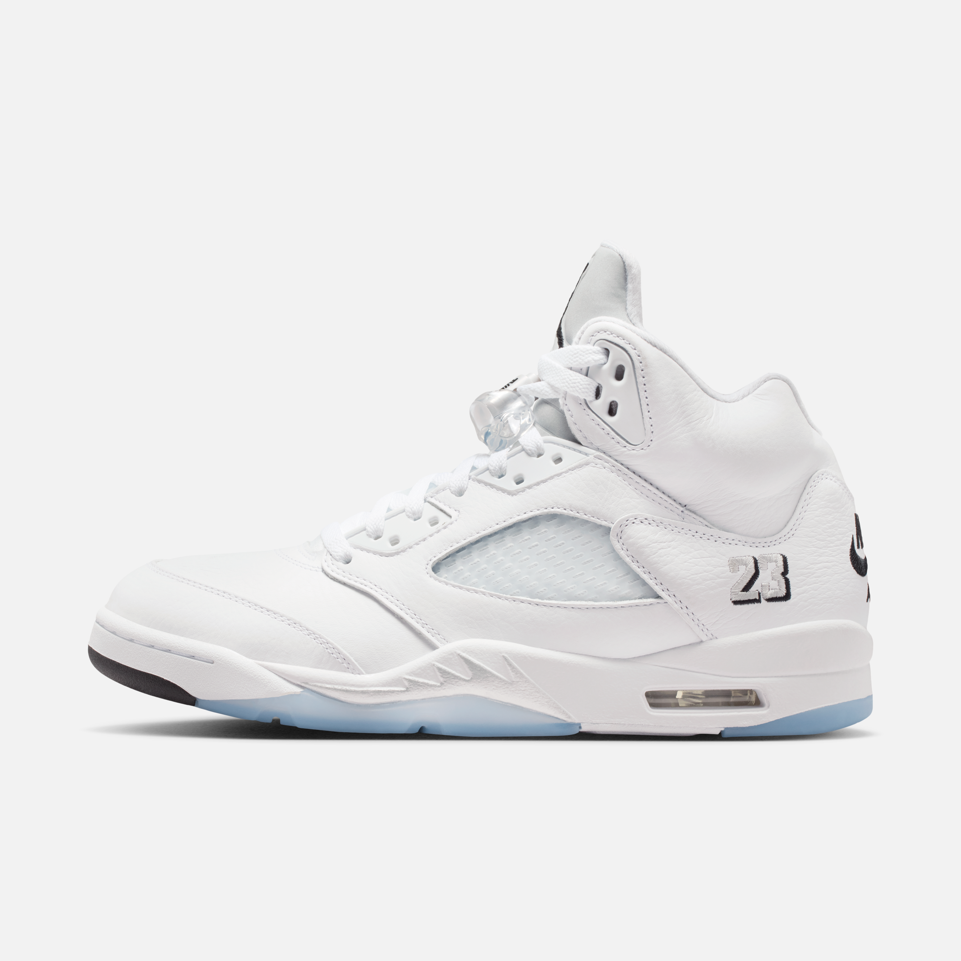 Air Jordan 5 White Metallic official look