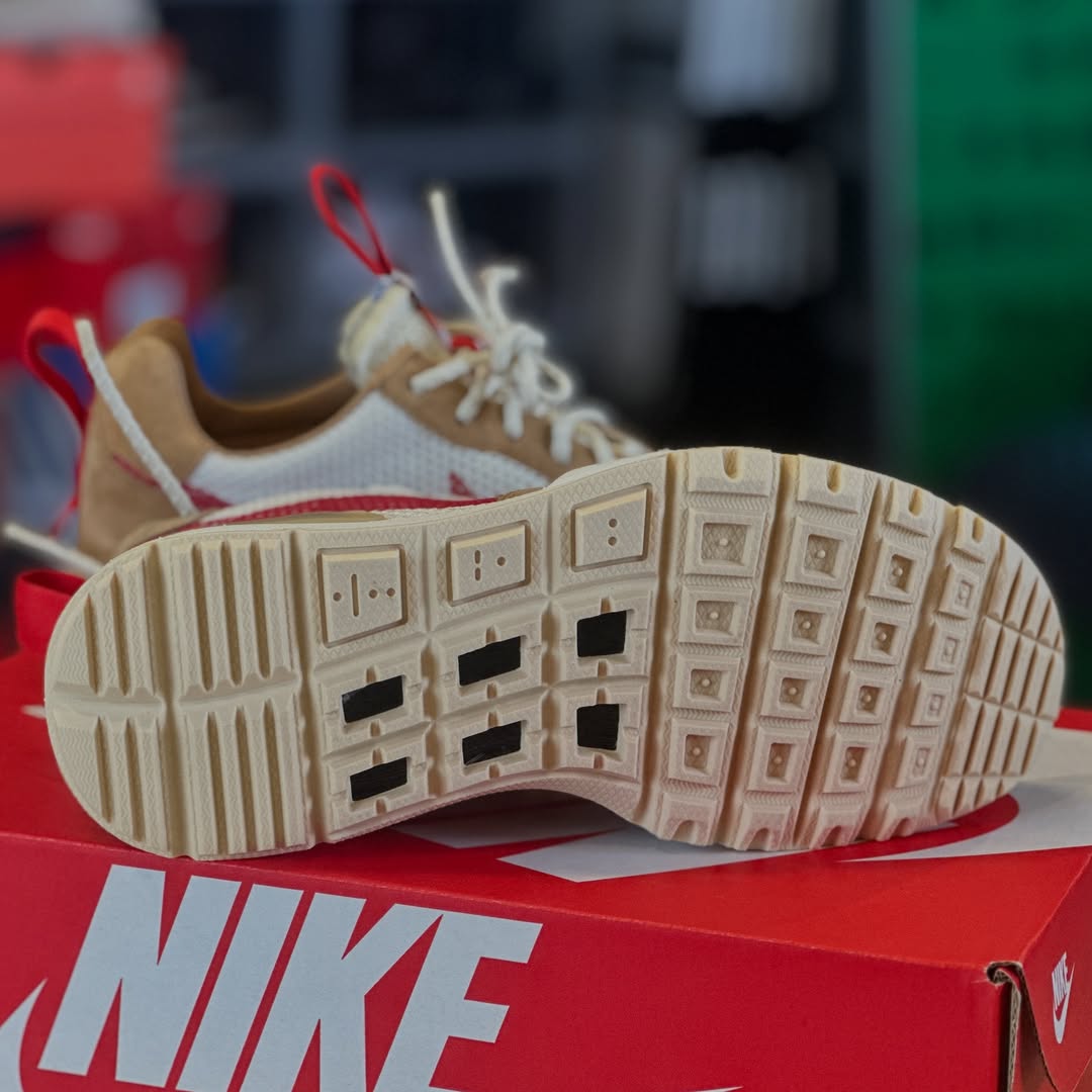 Tom Sachs x Nike Mars Yard 3.0 Detailed product photo of the Tom Sachs x Nike Mars Yard 3.0 featuring React foam sole and rugged build.