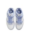 Top-down view of the women’s Air Jordan 4 “Forget Me Not” showing laces and tongue details.