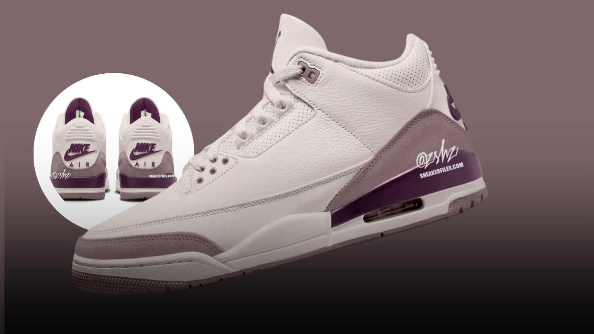 jordan 3 purple and white