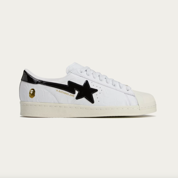 A Bathing Ape x adidas Superstar Vintage "White Black" (JR2701) Release Date