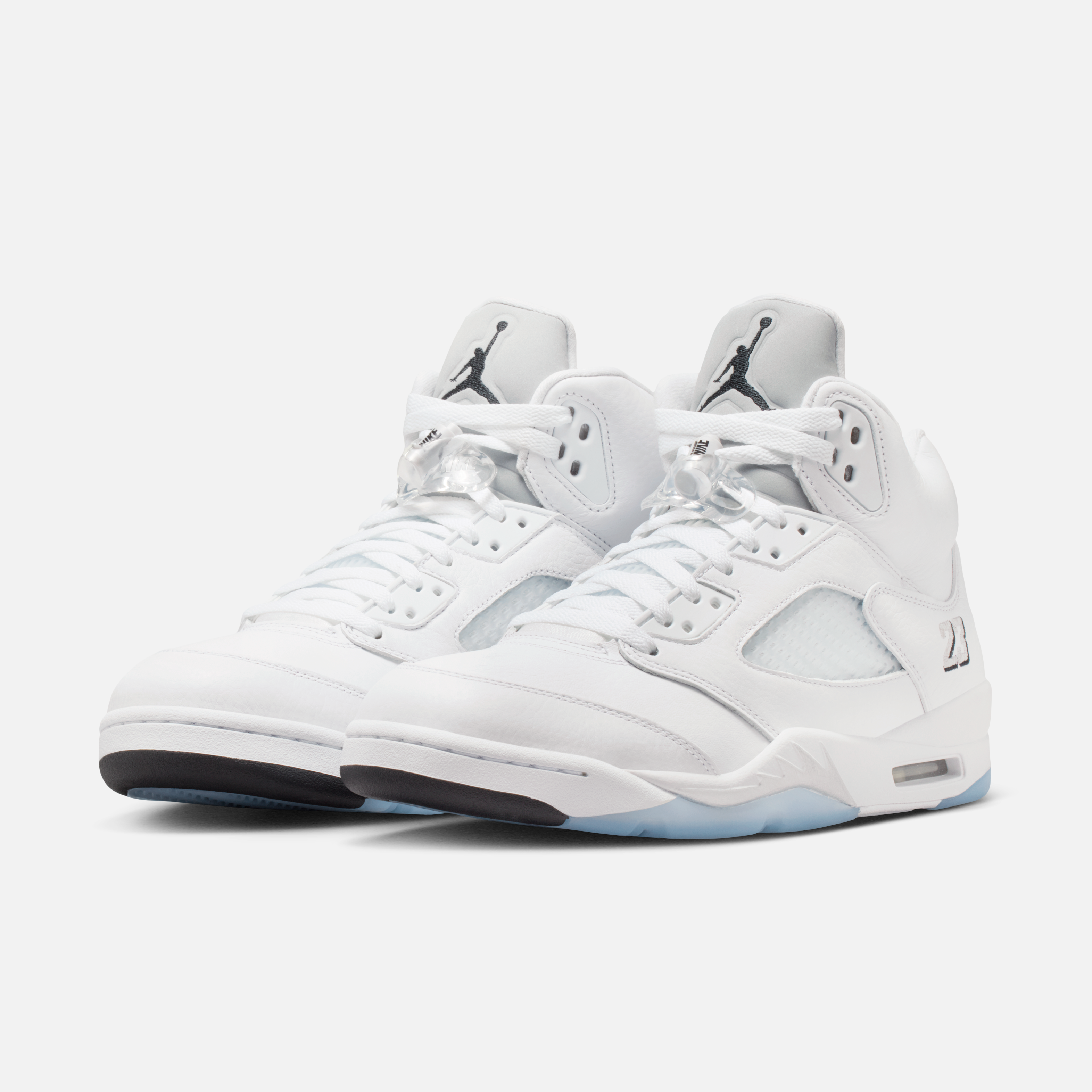Air Jordan 5 White Metallic official look