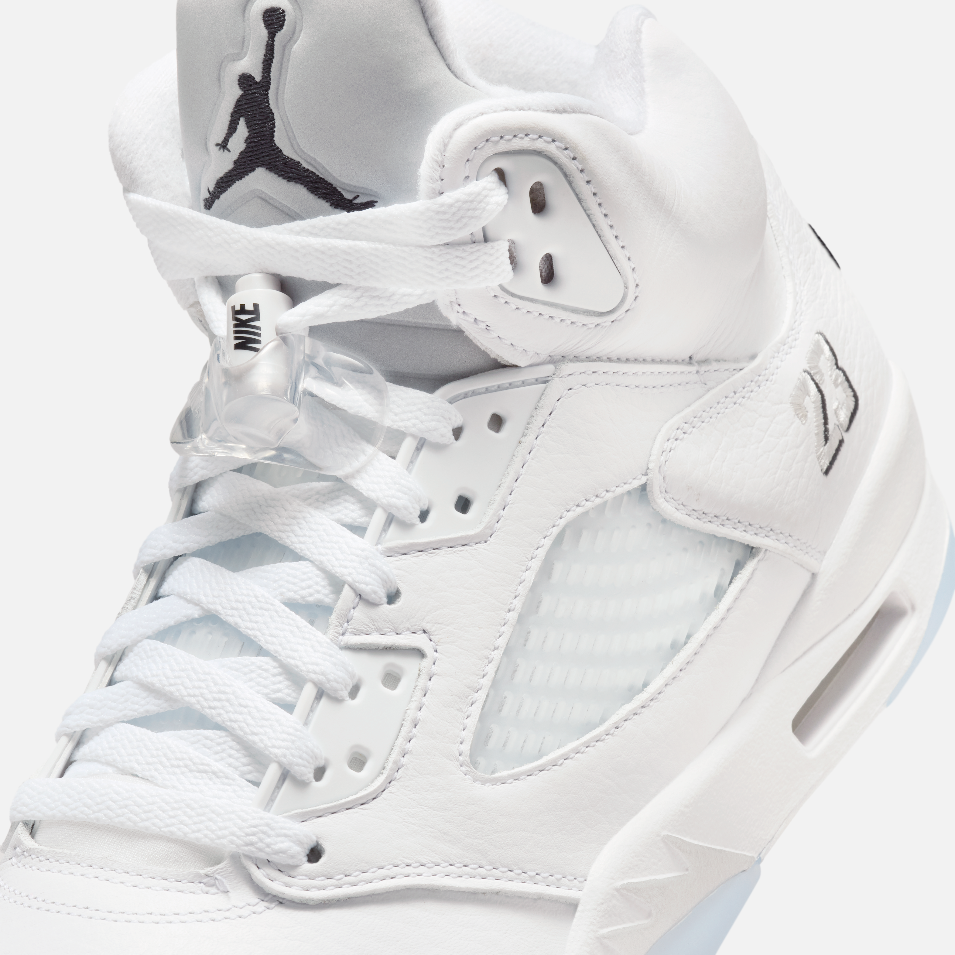 Air Jordan 5 White Metallic official look