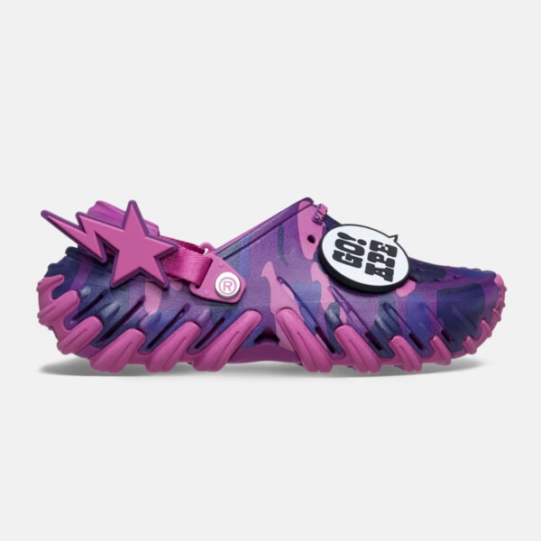 BAPE x Crocs Echo RO Clog "Purple Camo" (213140-5BV) Release Date BAPE x Crocs Echo RO Clog "Purple Camo" (213140-5BV) Release Date