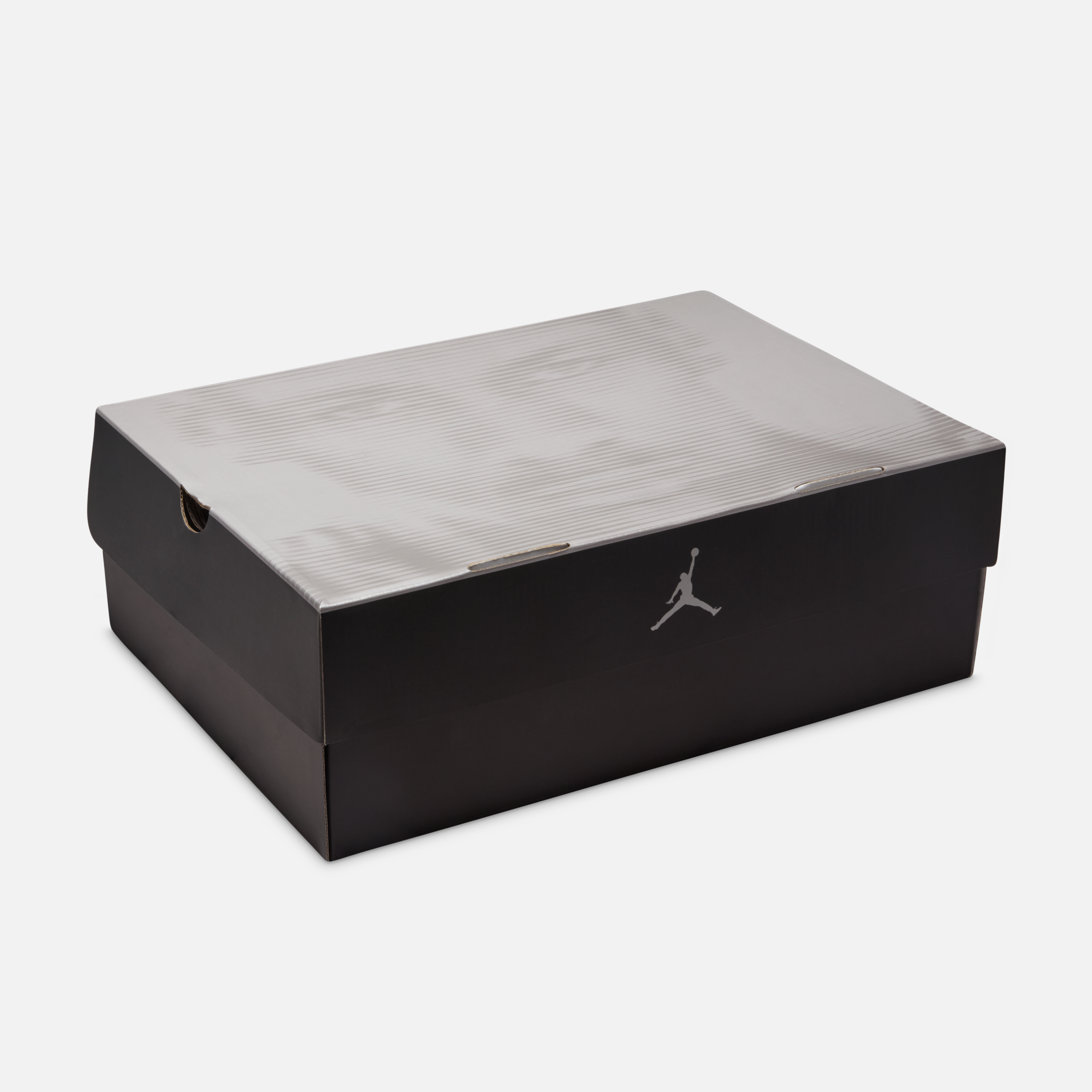 Detailed mock-up of Air Jordan 4 “Lakers” showing suede and plastic panel construction