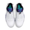 Top-down view of both Air Jordan 5 Grape sneakers