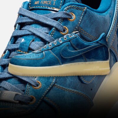 Nike Air Force 1 Low “Patent Denim” Releases July 2026 Nike Air Force 1 Low “Patent Denim” Releases July 2026