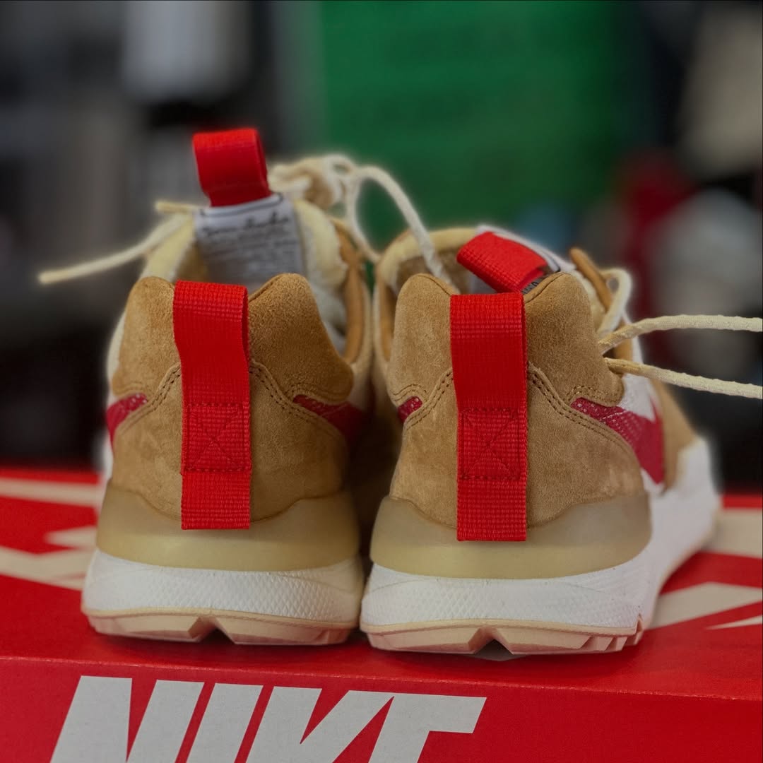 Tom Sachs x Nike Mars Yard 3.0 Detailed product photo of the Tom Sachs x Nike Mars Yard 3.0 featuring React foam sole and rugged build.