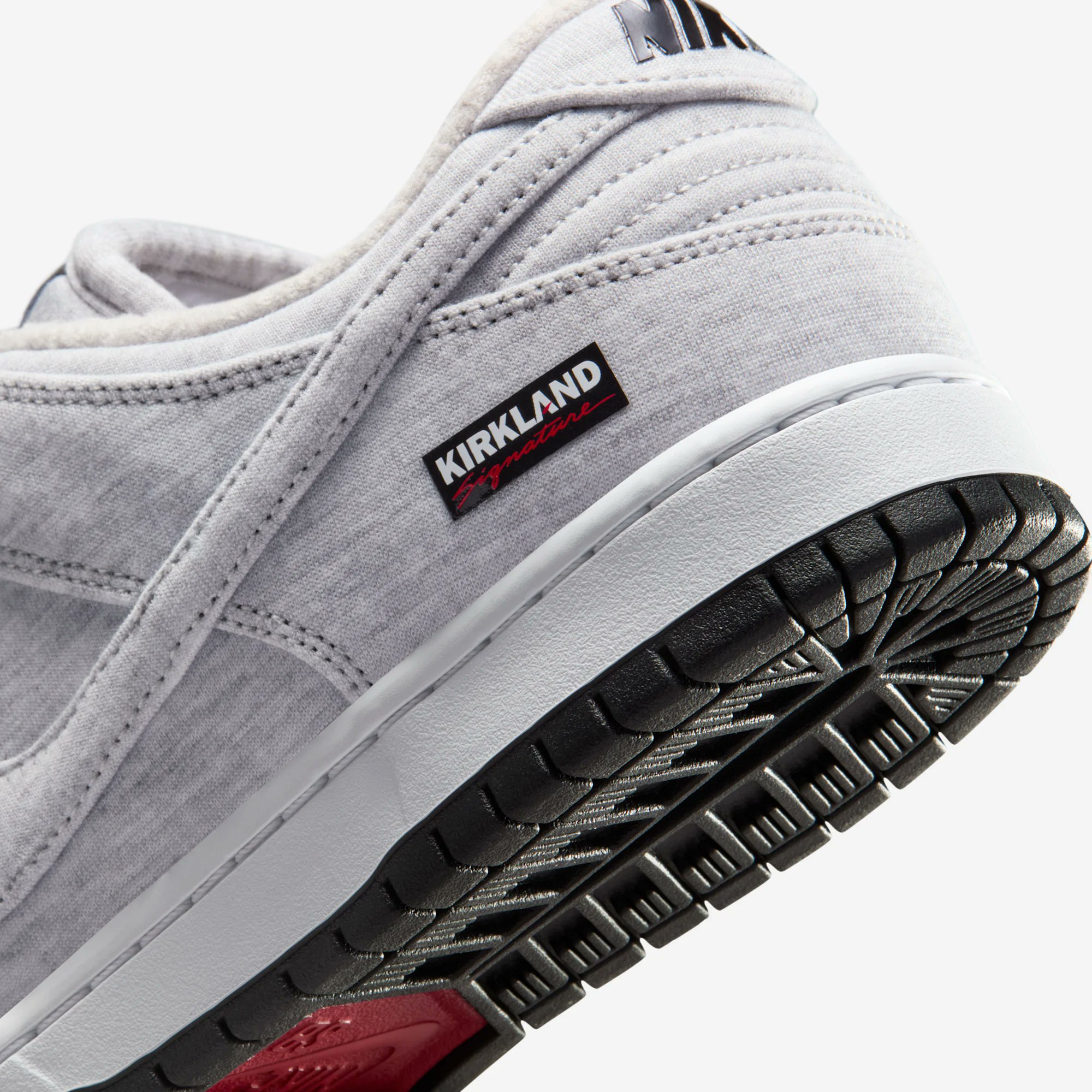 Kirkland Signature x Nike SB Dunk Low in hand