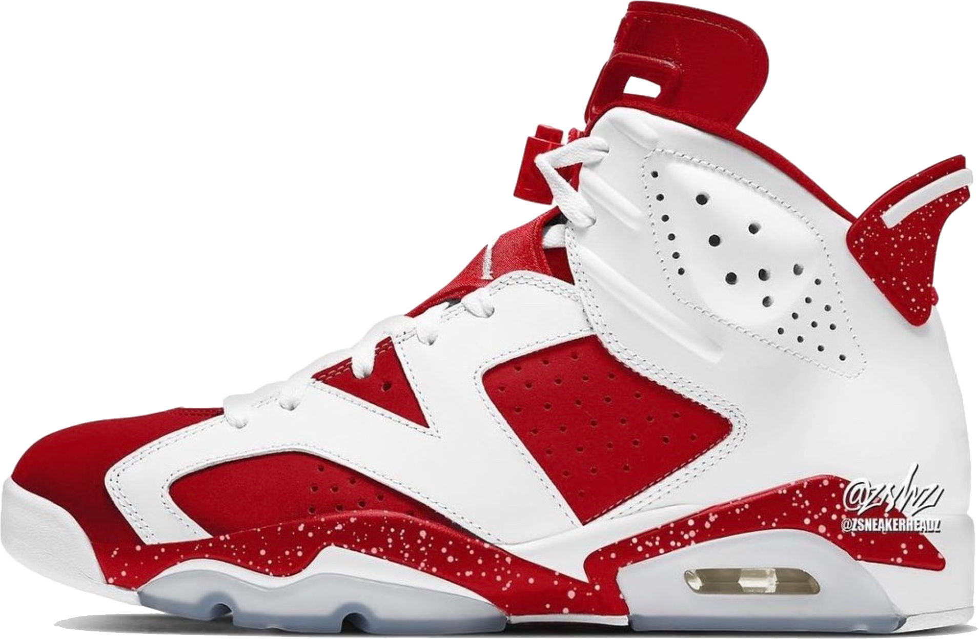 retro 6 red white