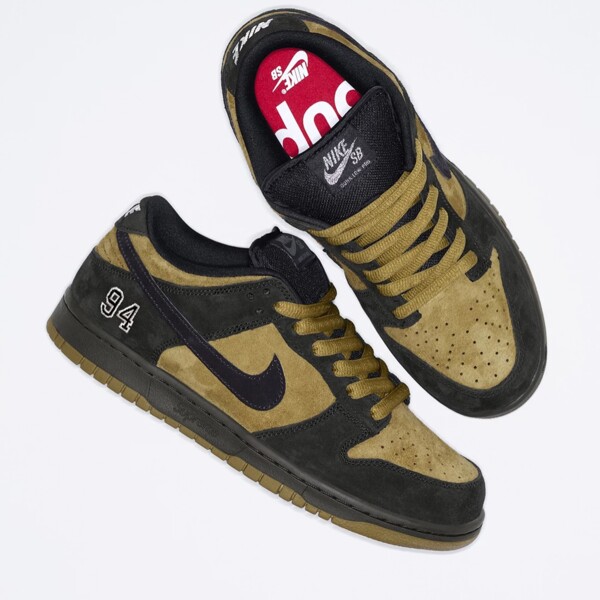 Supreme×NikeSB DunkLow Camper Green27cm Supreme x Nike SB Dunk Low Camper Green HQ8487-300