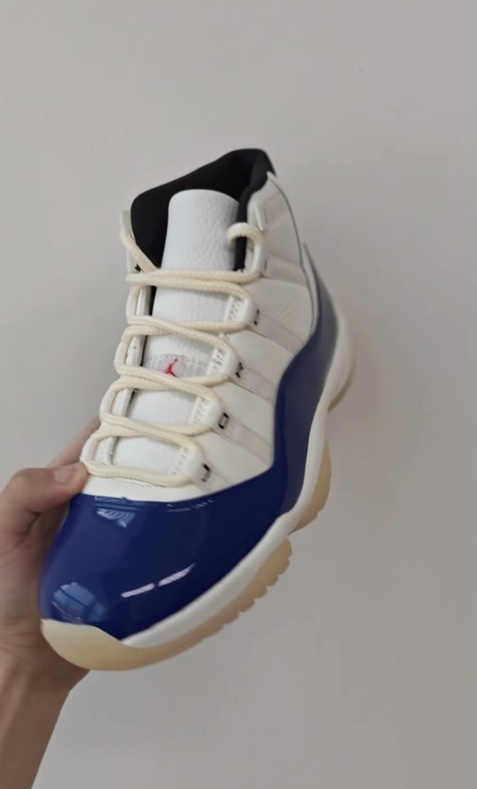 Air Jordan 11 “Rare Air” In-hand look at the Air Jordan 11 Rare Air with Imperial Purple patent leather overlay