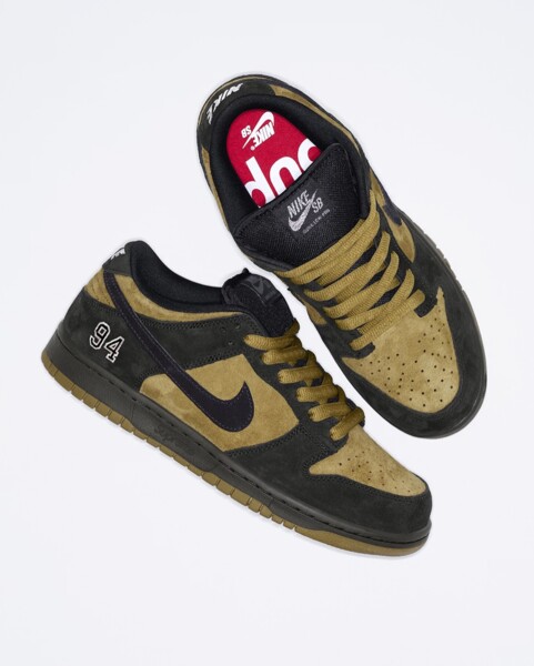 Supreme x Nike SB Dunk Low “Camper Green” | Raffle List
