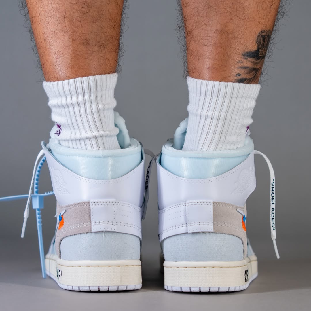 Off-White x Air Jordan 1 High Alaska side view