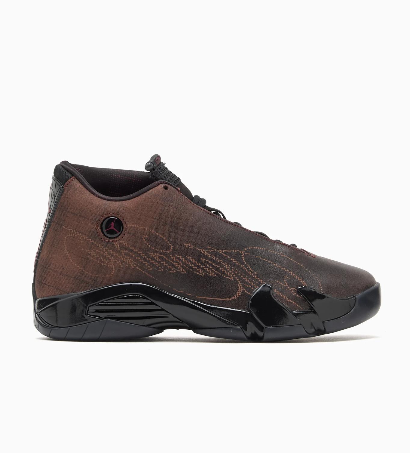 Mowalola Air Jordan 14 Burnt Red