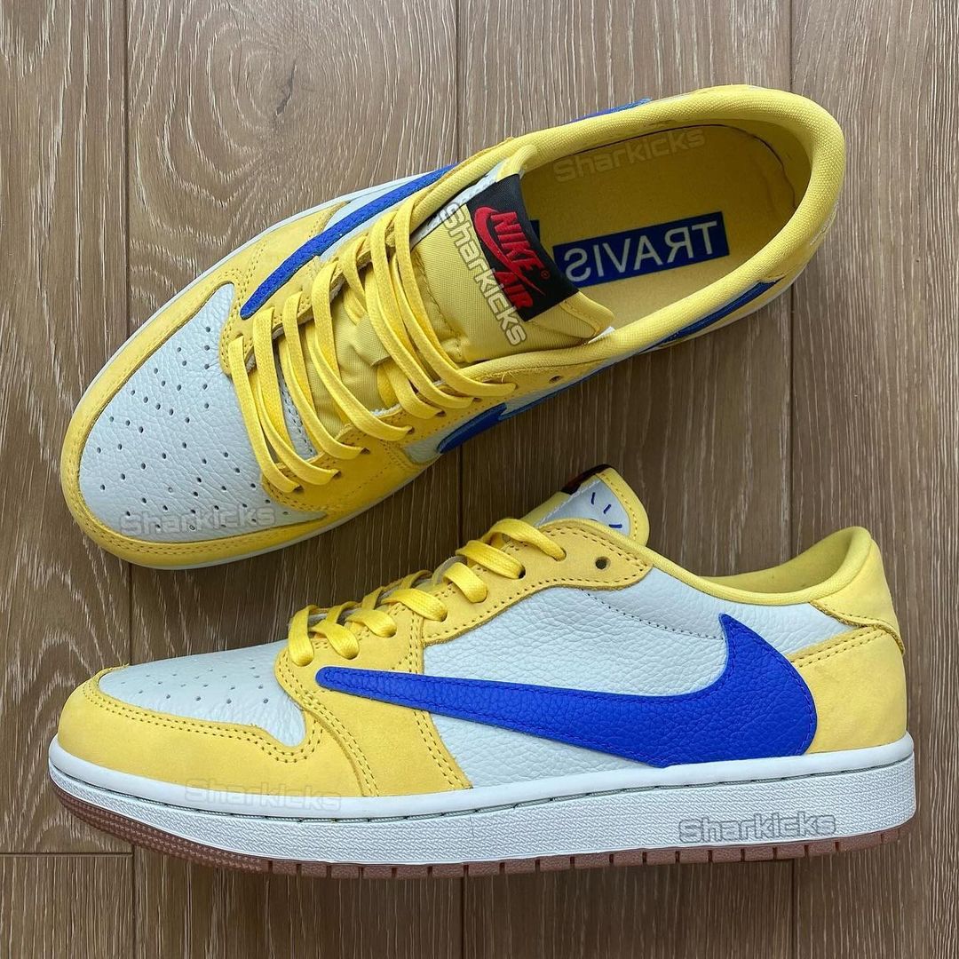 Travis Scott x Air Jordan 1 Low “Canary” | First Look