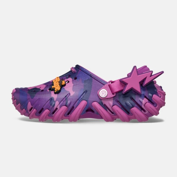 BAPE x Crocs Echo RO Clog "Purple Camo" (213140-5BV) Release Date BAPE x Crocs Echo RO Clog "Purple Camo" (213140-5BV) Release Date