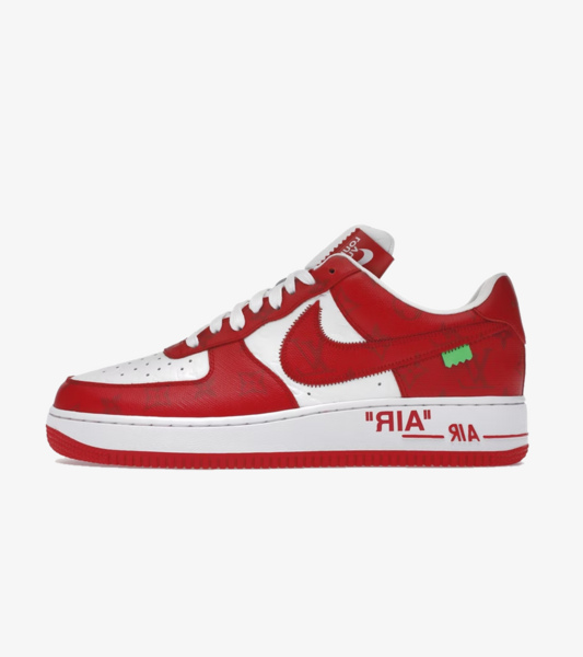 Nike Air Force 1 Low Louis Vuitton Red Raffles and Release Date