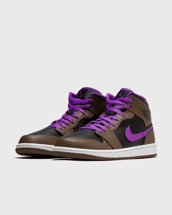 Air Jordan 1 Mid Shoes "Purple Mocha" Palomino Wild Berry  DQ8426-215 Men's Sizes