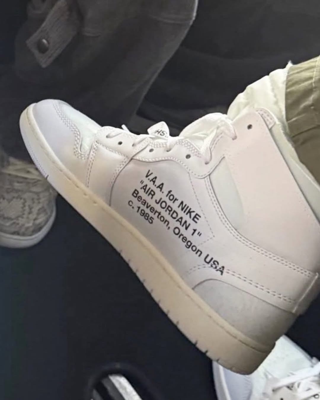 Off-White x Air Jordan 1 High Alaska side view