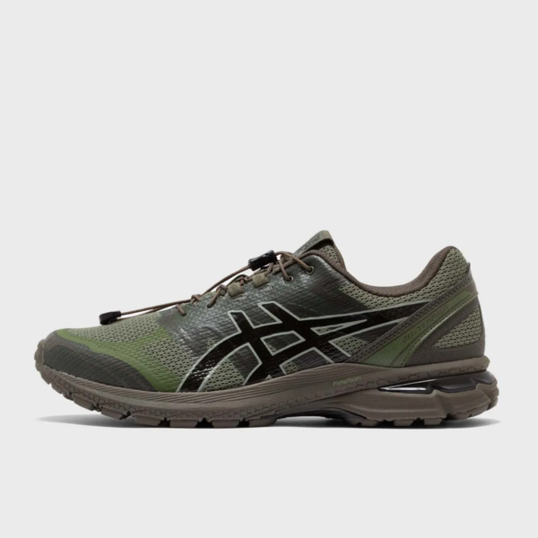 San San Gear x ASICS Gel-Terrain "Bronze Green" (1203A744-300) Release Date
