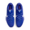 Top-down view of the Nike Kobe 6 Protro Dodgers showing tongue logo and red accents