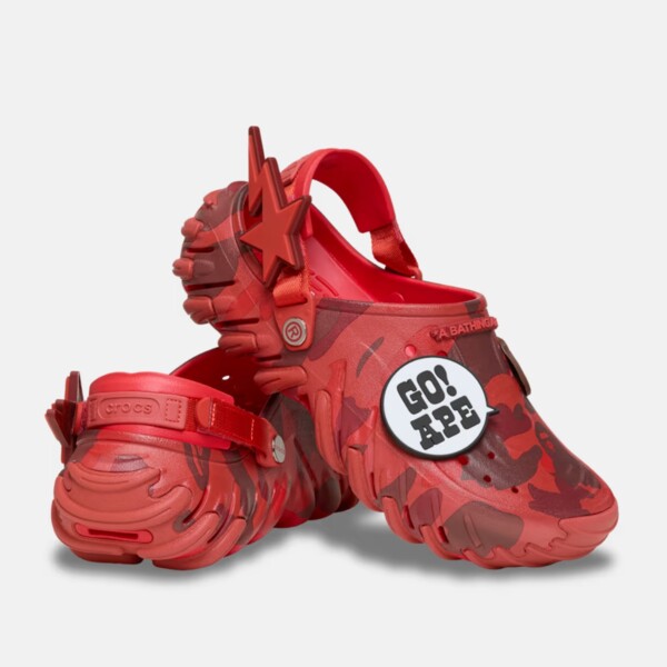 BAPE x Crocs Echo RO Clog "Red Camo" (213140-8C1) Release Date