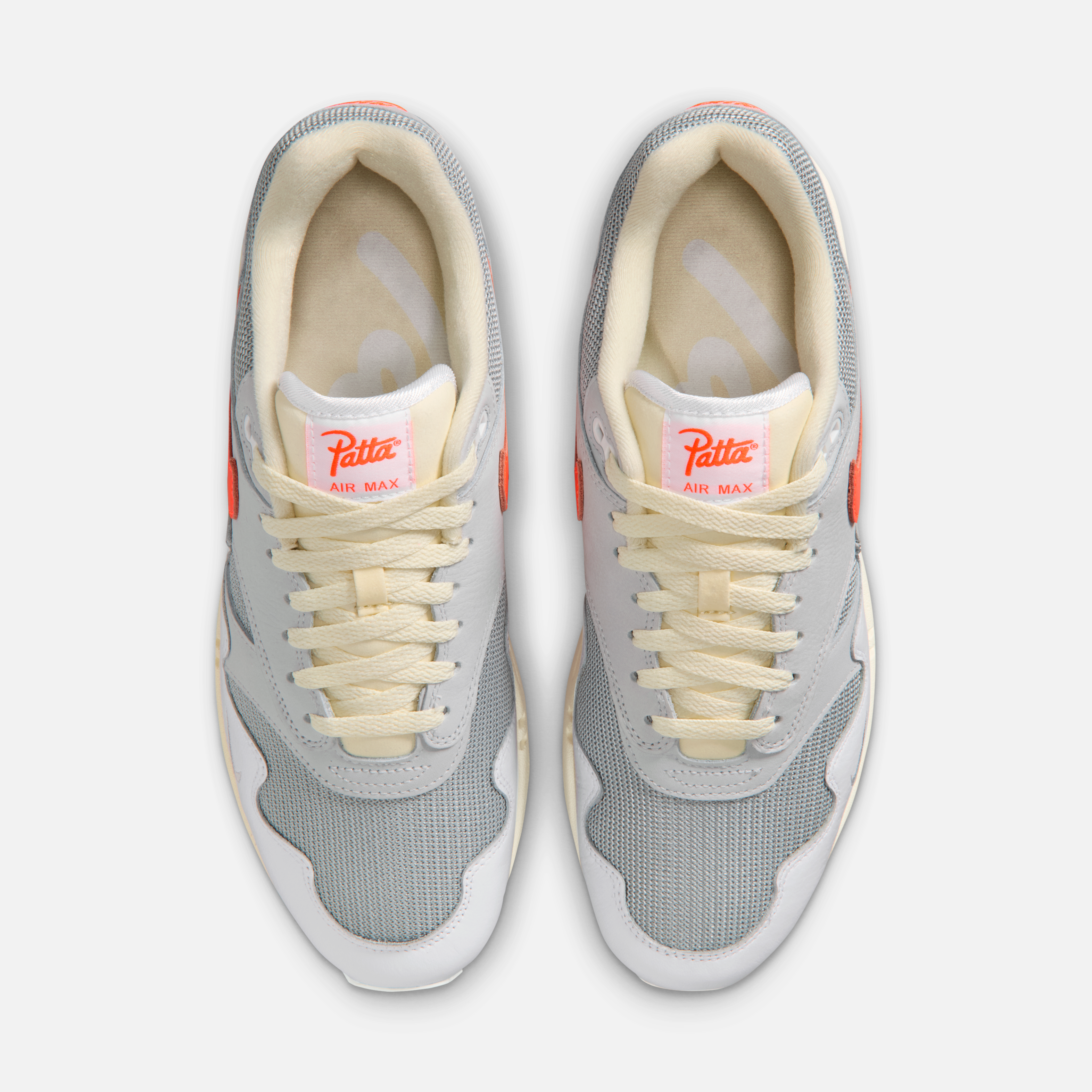 Patta Nike Air Max 1 White Hyper Crimson official images