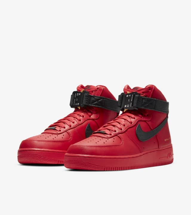 Fashion air force 1 black university red