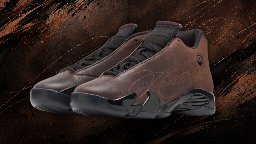 Mowalola Air Jordan 14 Burnt Red