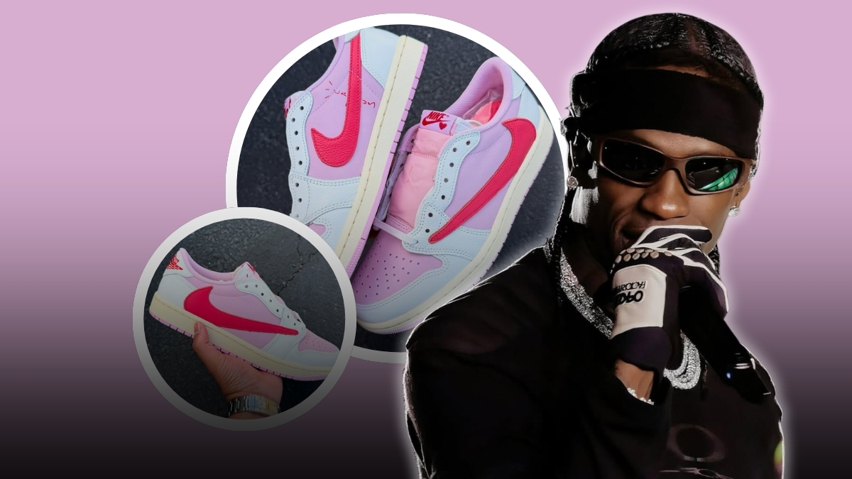 Travis Scott x AJ1 Low Tropical Pink IQ7604-101