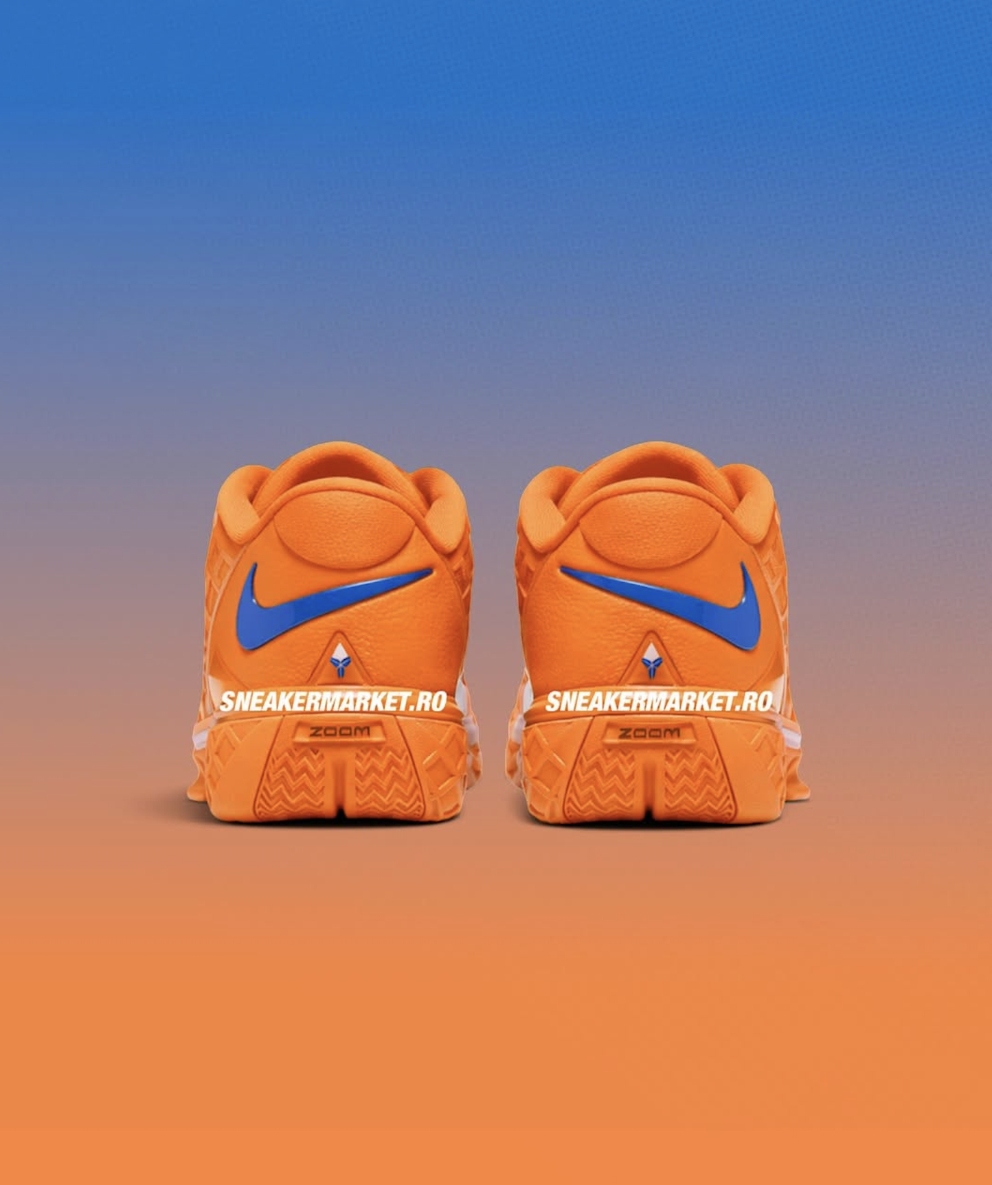 Jalen Brunson Nike Kobe 3 Low Protro Arancia mockup images