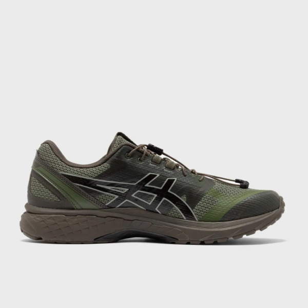 San San Gear x ASICS Gel-Terrain "Bronze Green" (1203A744-300) Release Date